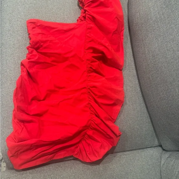 Zara Red One Shoulder Dress